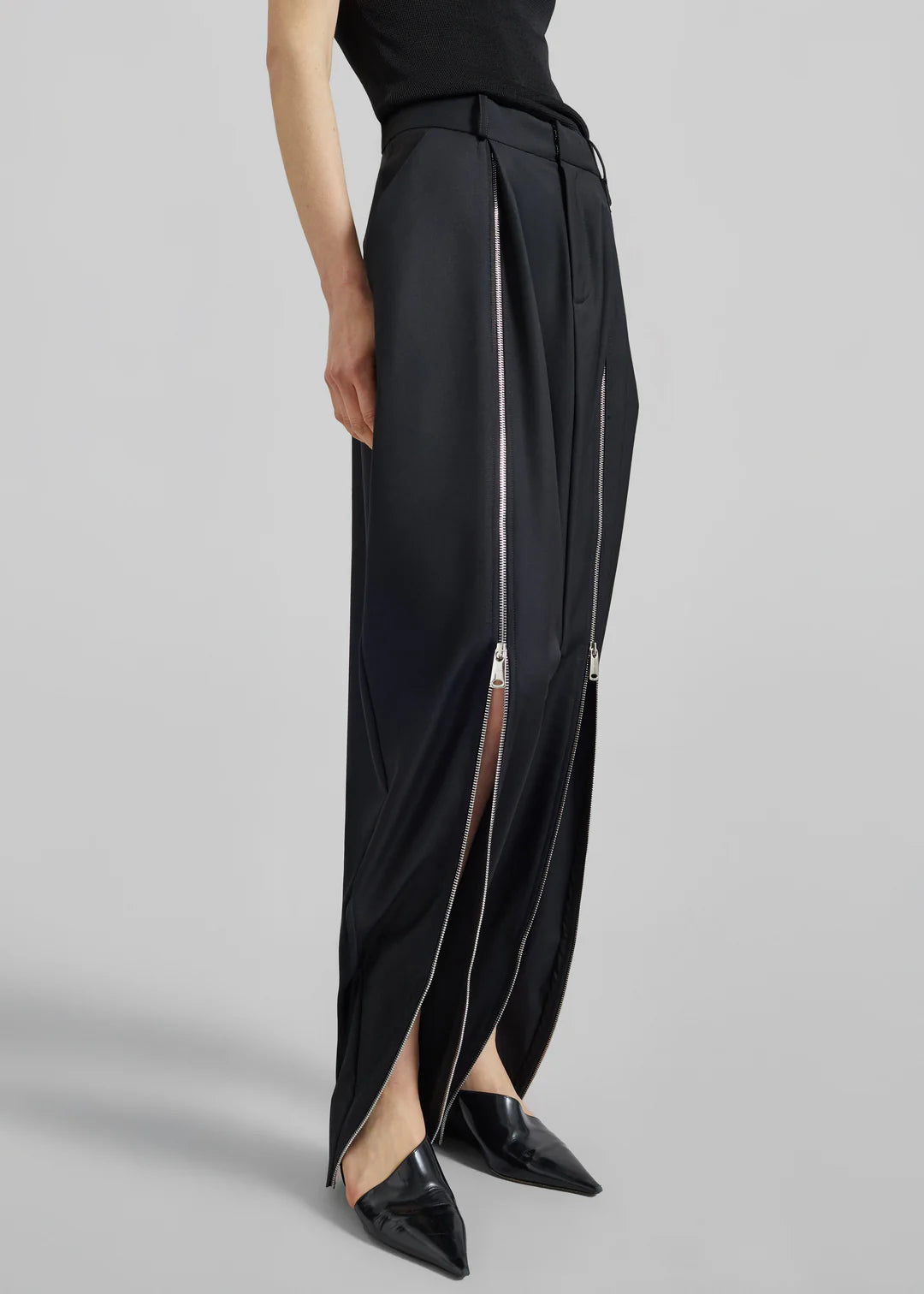 Double Zipped Sarouel Pants