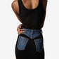 SECOND SKIN RIB DENIM SKIRT