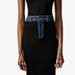 SECOND SKIN RIB DENIM SKIRT