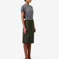Technical Tailored Midi Skirt