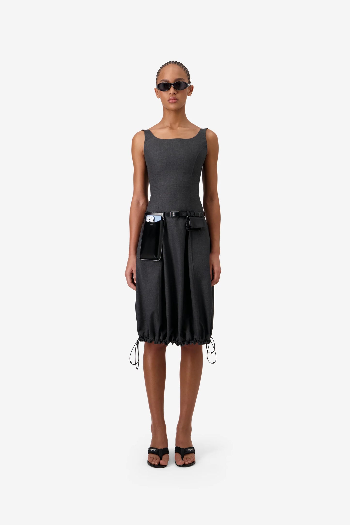 Technical Tailored Balloon Dress