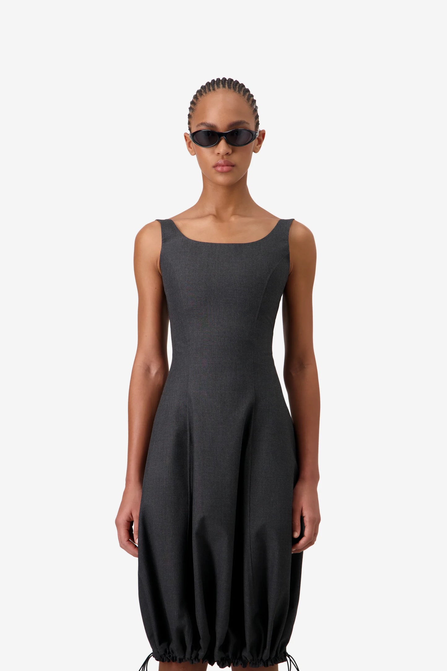 Technical Tailored Balloon Dress