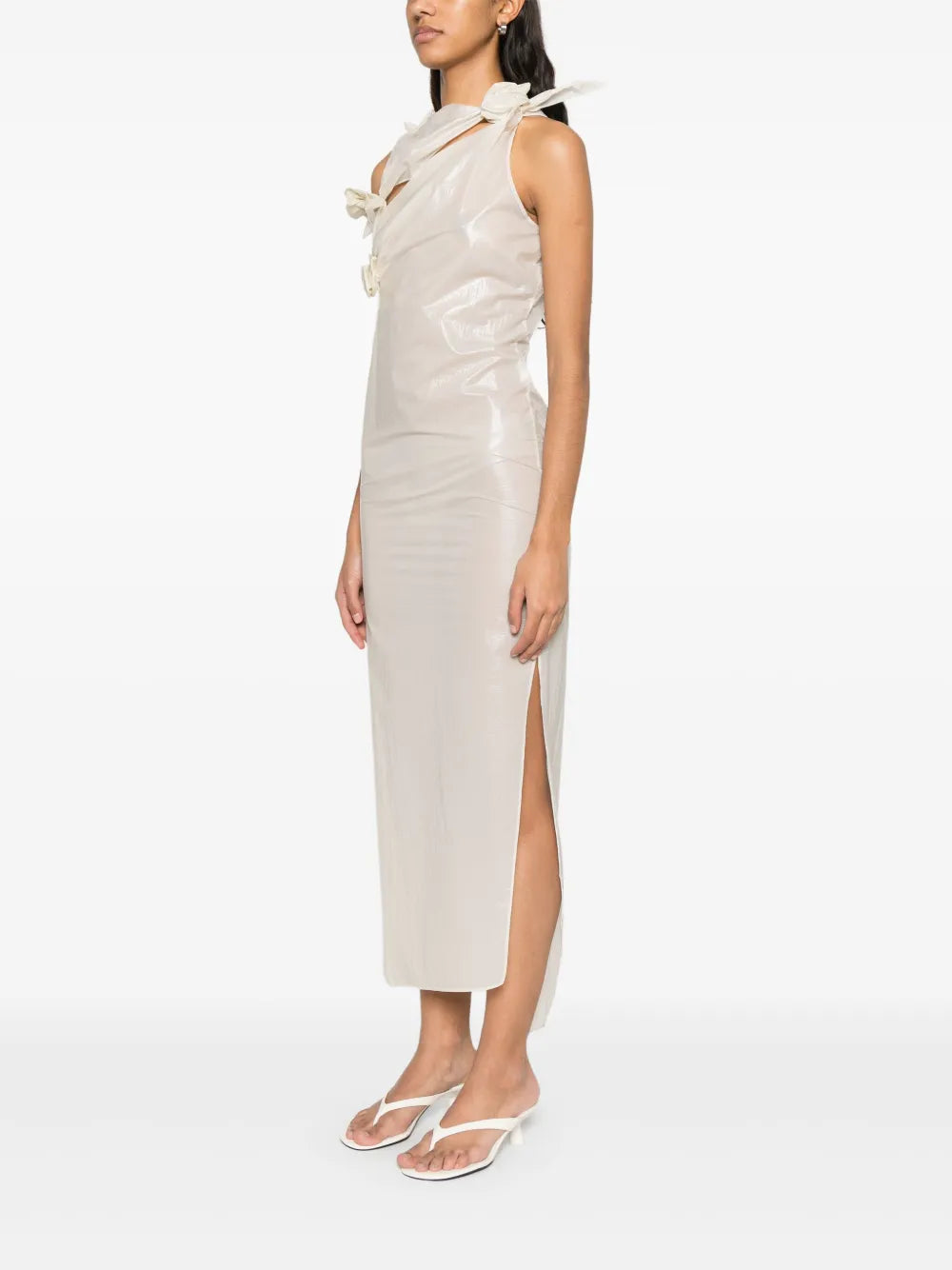 ASYMMETRIC FLOWER GOWN