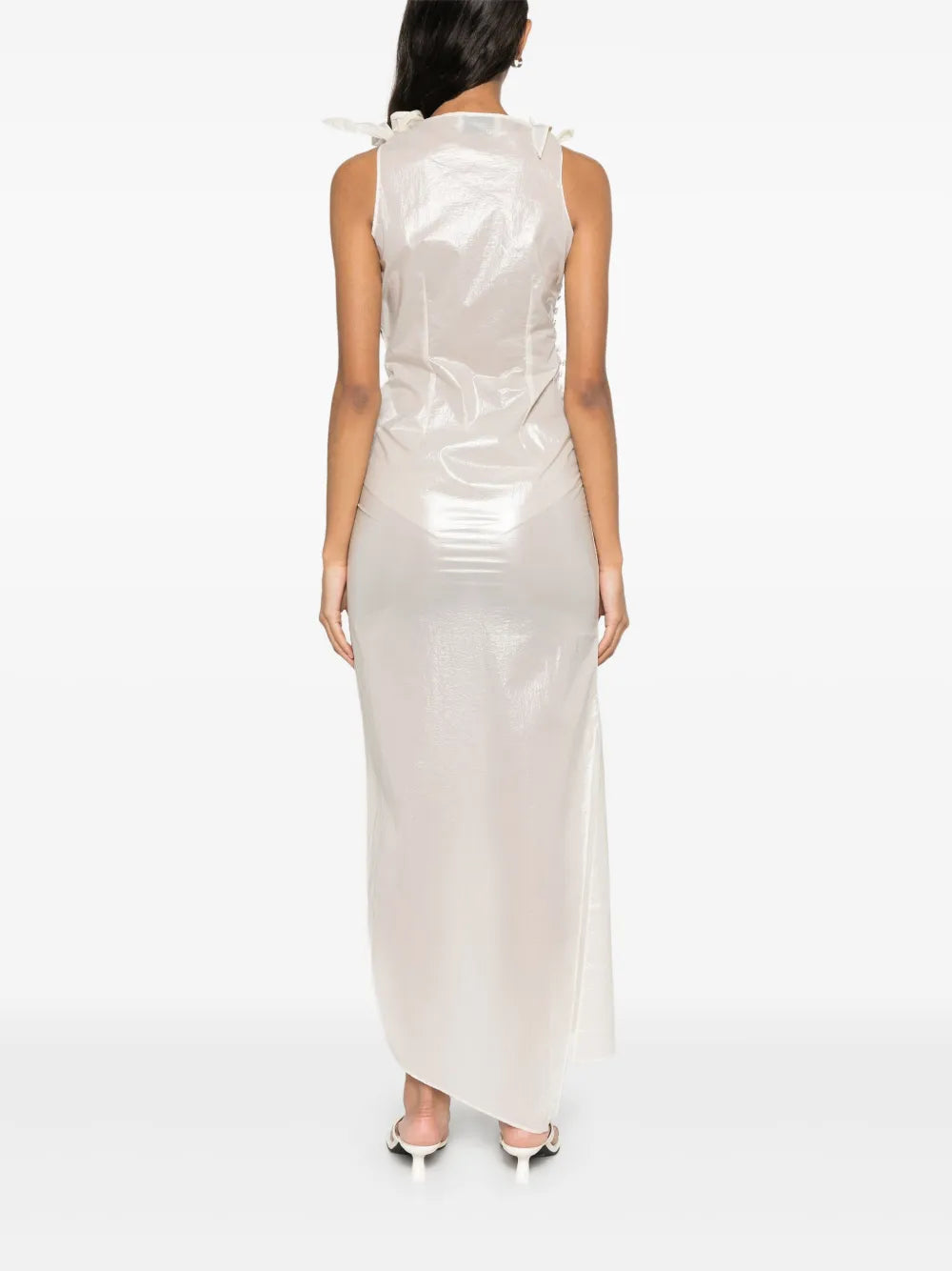 ASYMMETRIC FLOWER GOWN