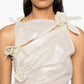 ASYMMETRIC FLOWER GOWN