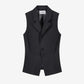 Black vest on a white background