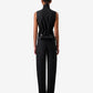 Black vest on a white background