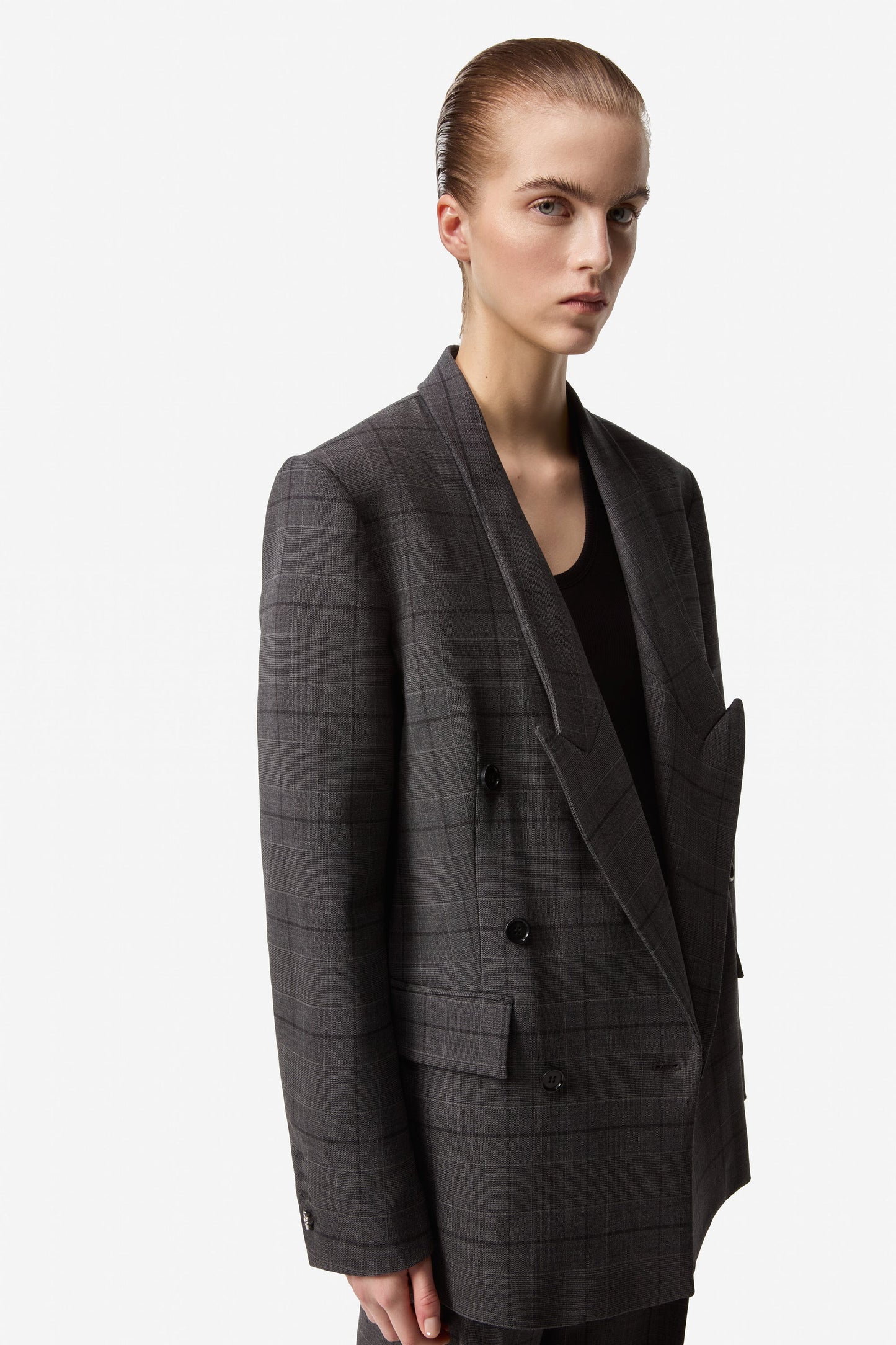 DOUBLE BREASTED TAILORED JACKET