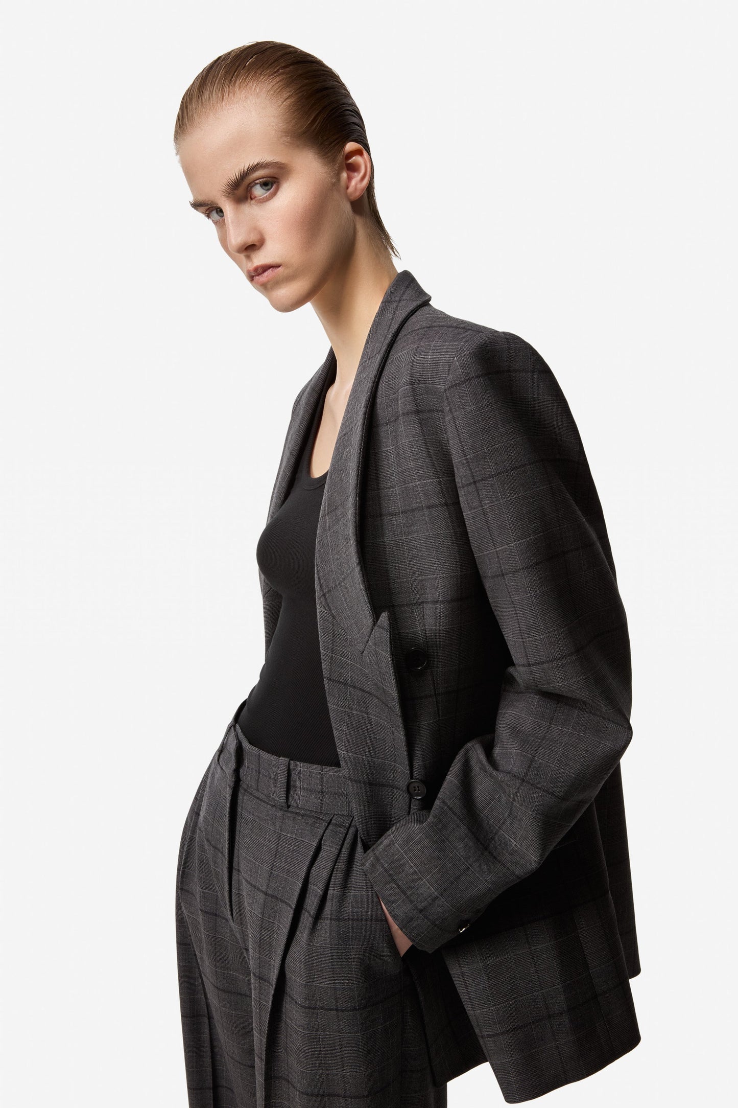 DOUBLE BREASTED TAILORED JACKET