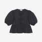 Cotton Poplin Peplum Blouse