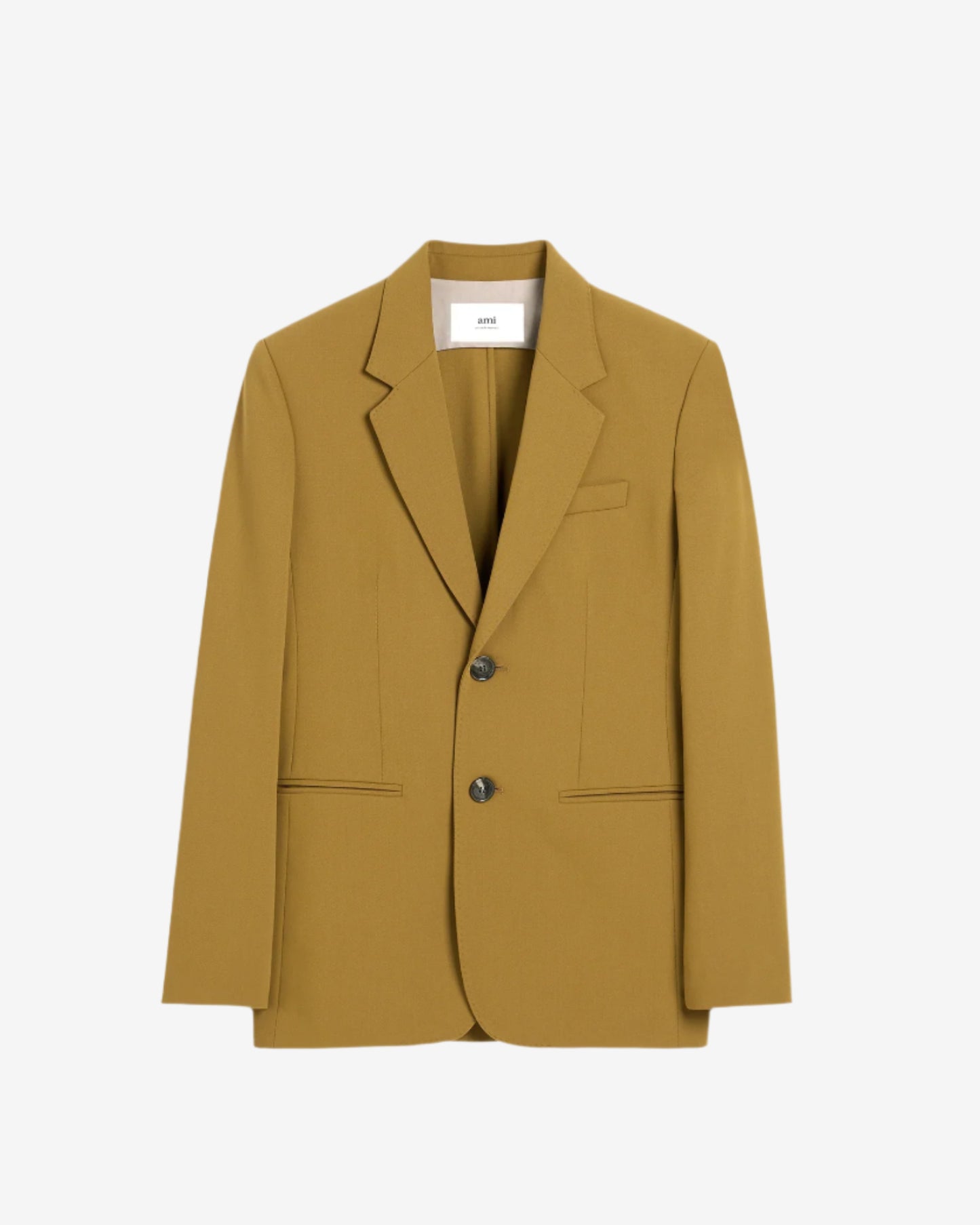 Tan blazer on a light beige background