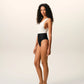 Black And White Nylon One Piece Swimsuit