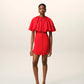 Wool Shirt Dress With Ruff