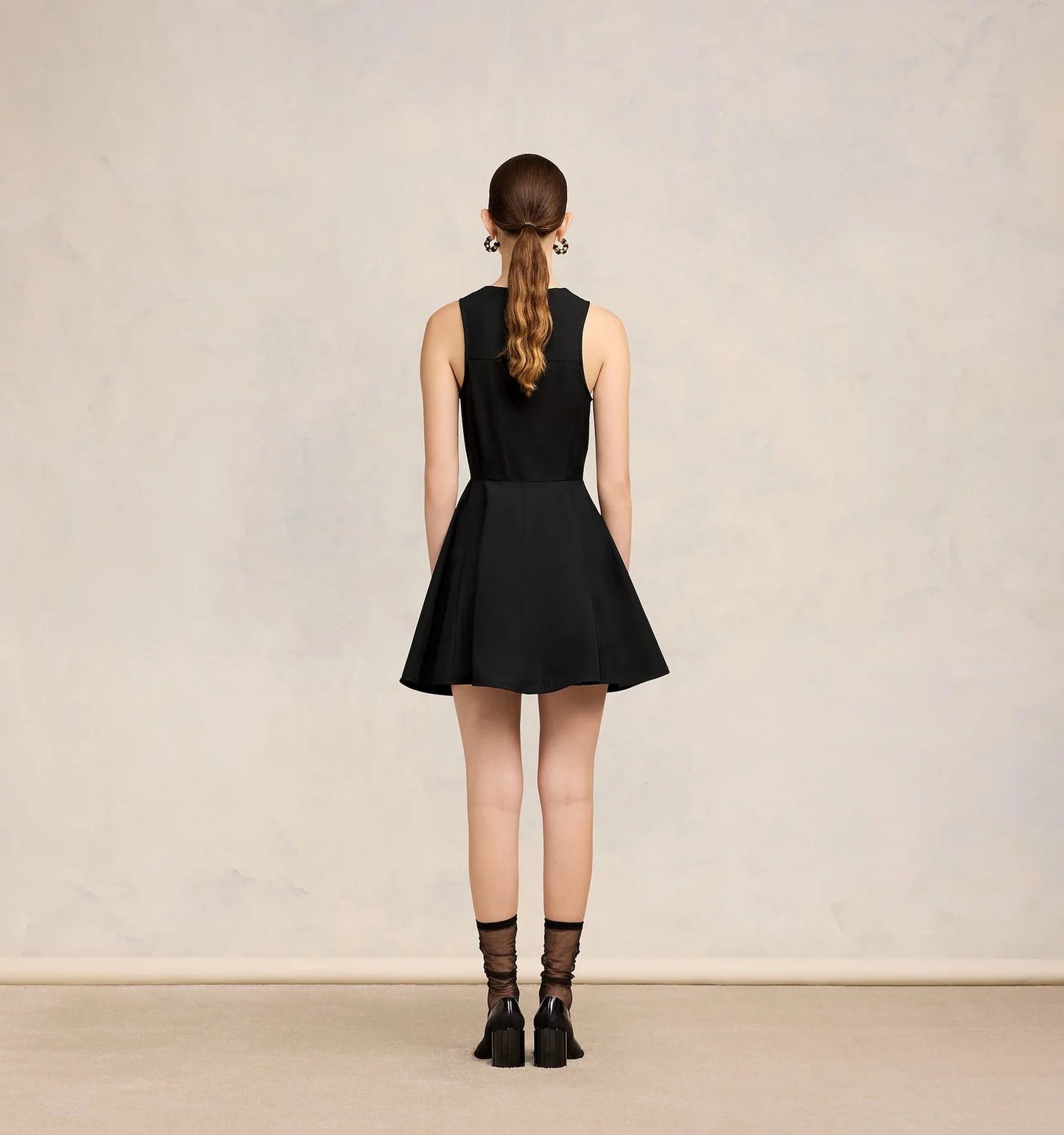 Short Dress with Hidden Placket