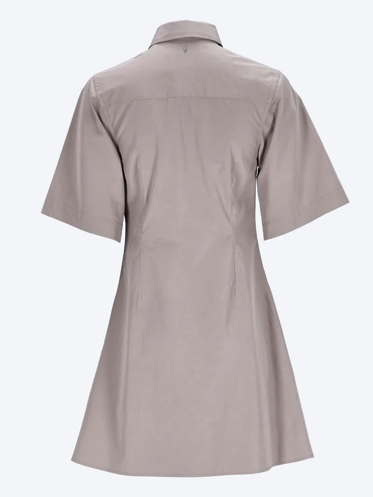 Cotton Short Sleeve Shirt Dress