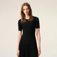 Knit Mini Godet Dress