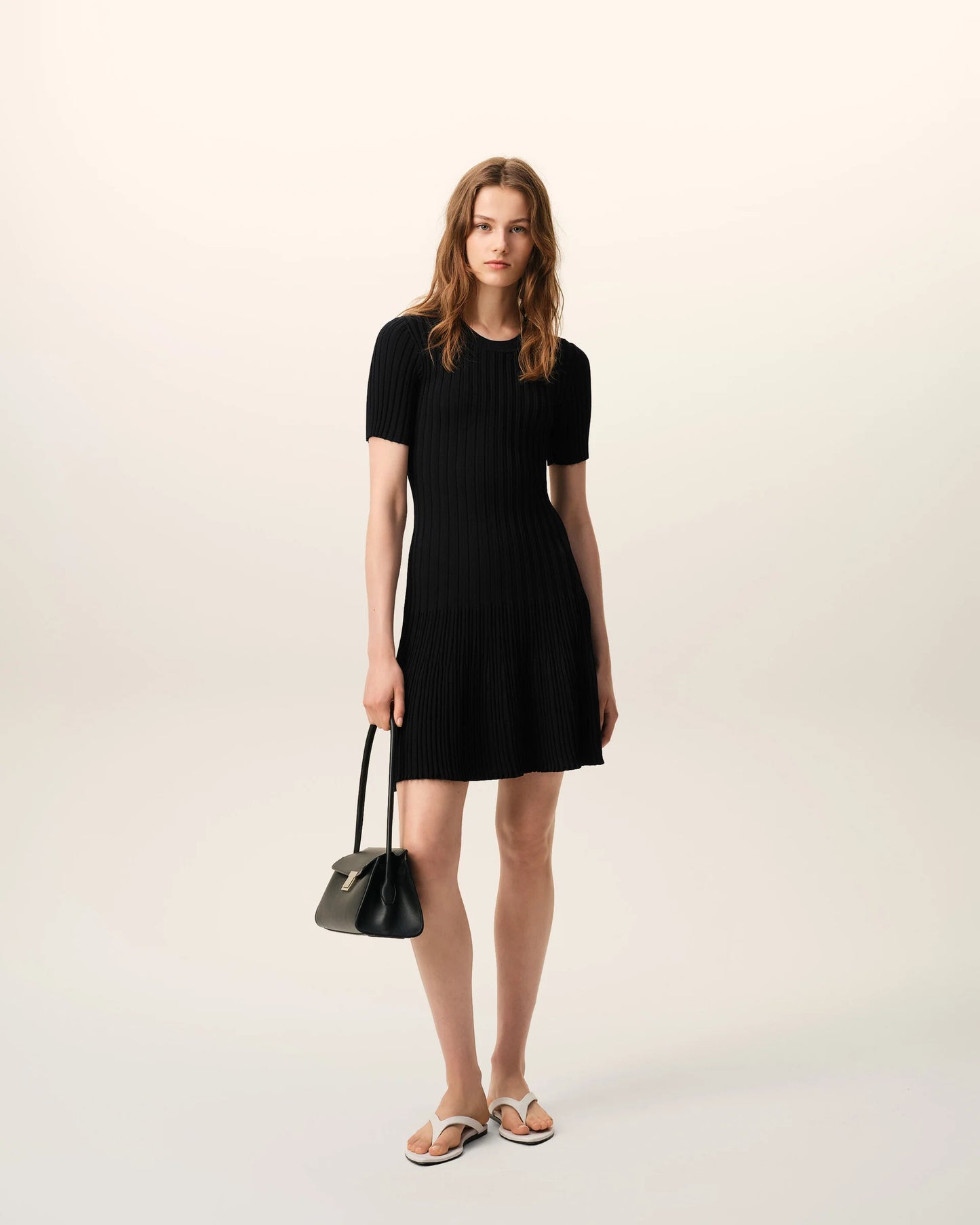 Knit Mini Godet Dress