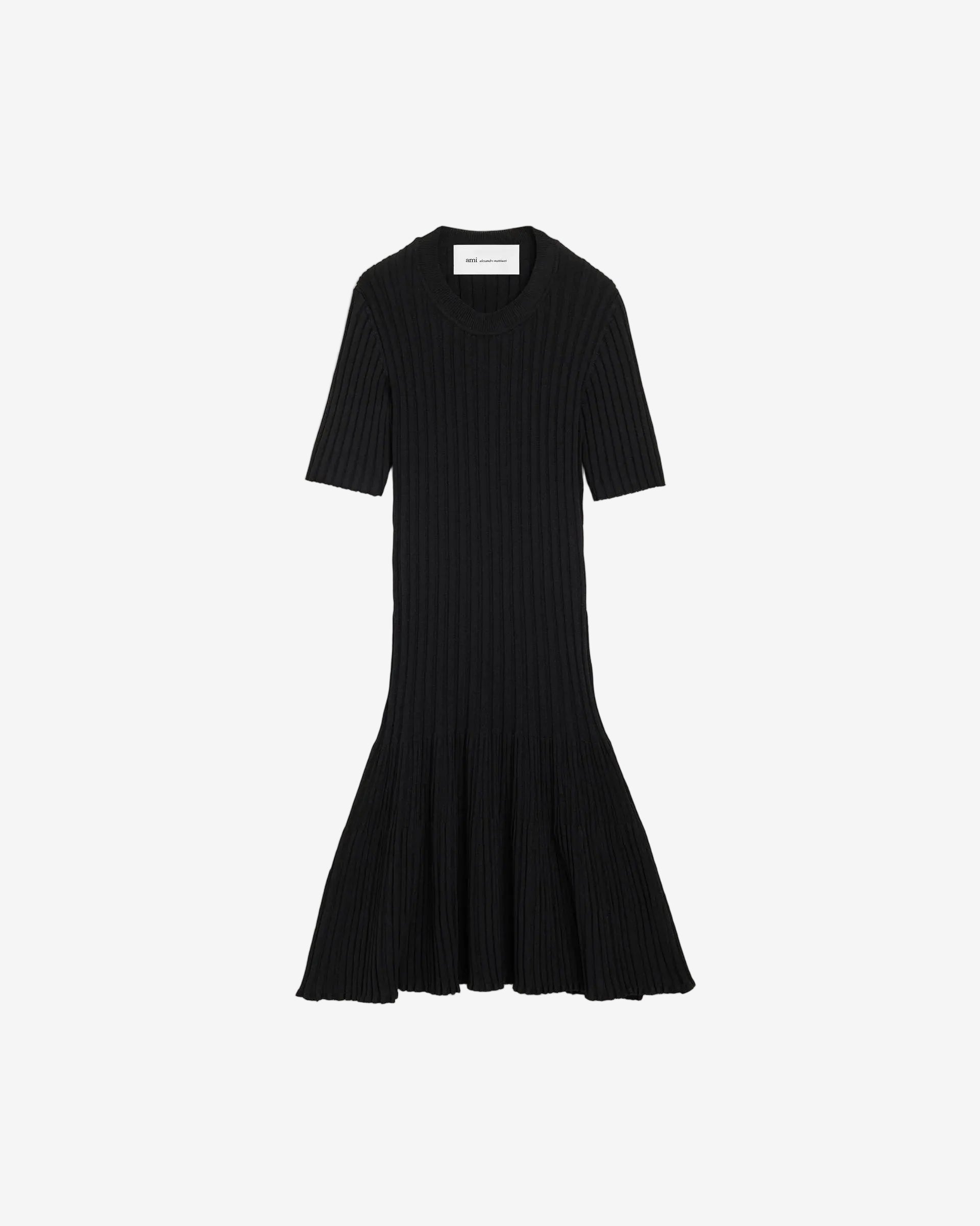 Knit Mini Godet Dress