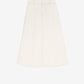 Long trapeze skirt in light cotton gabardine