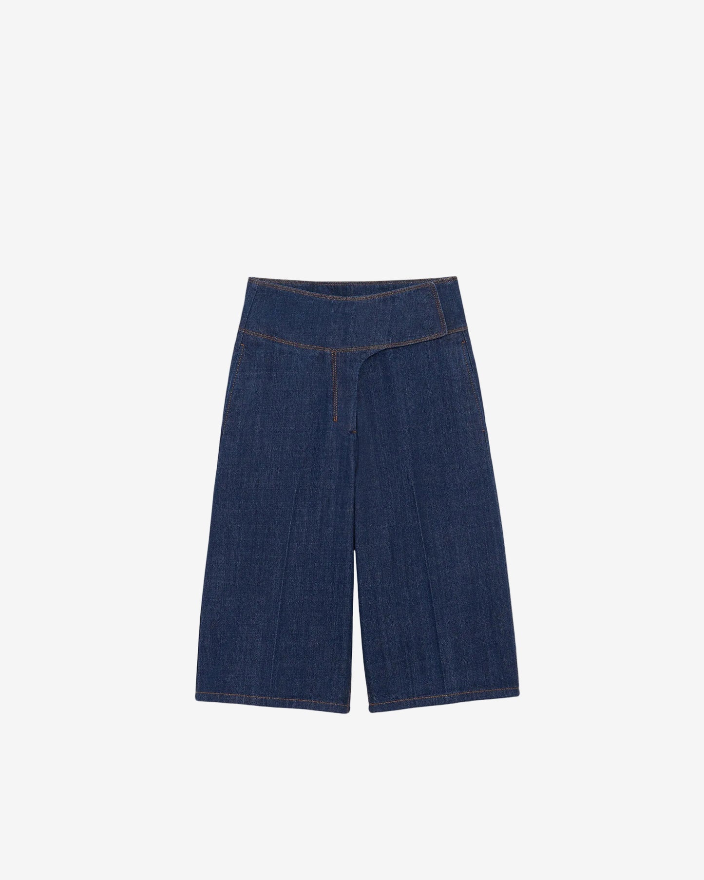 Wrapped Belted Bermuda Shorts