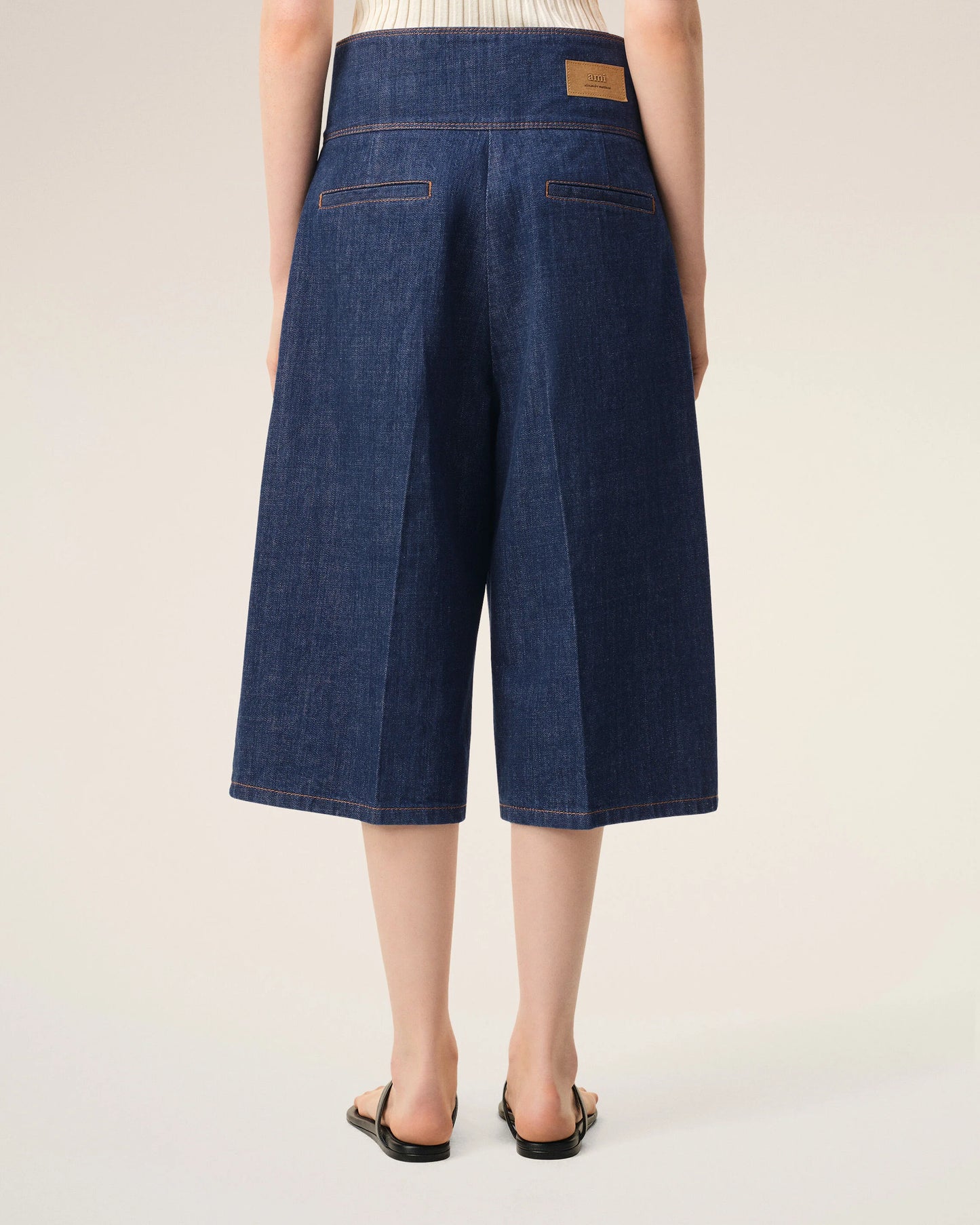 Wrapped Belted Bermuda Shorts