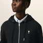 Zipped Cotton Hoodie With Ami de Coeur