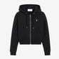 Zipped Cotton Hoodie With Ami de Coeur