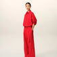 Cargo trousers in fluid wool canvas