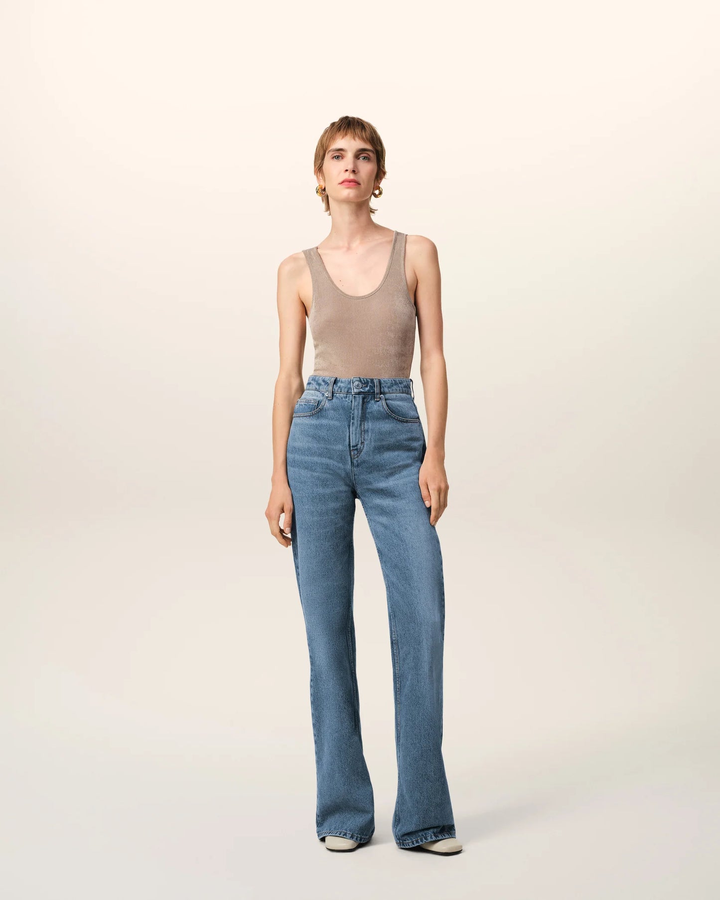 Cotton Flare Fit Jeans