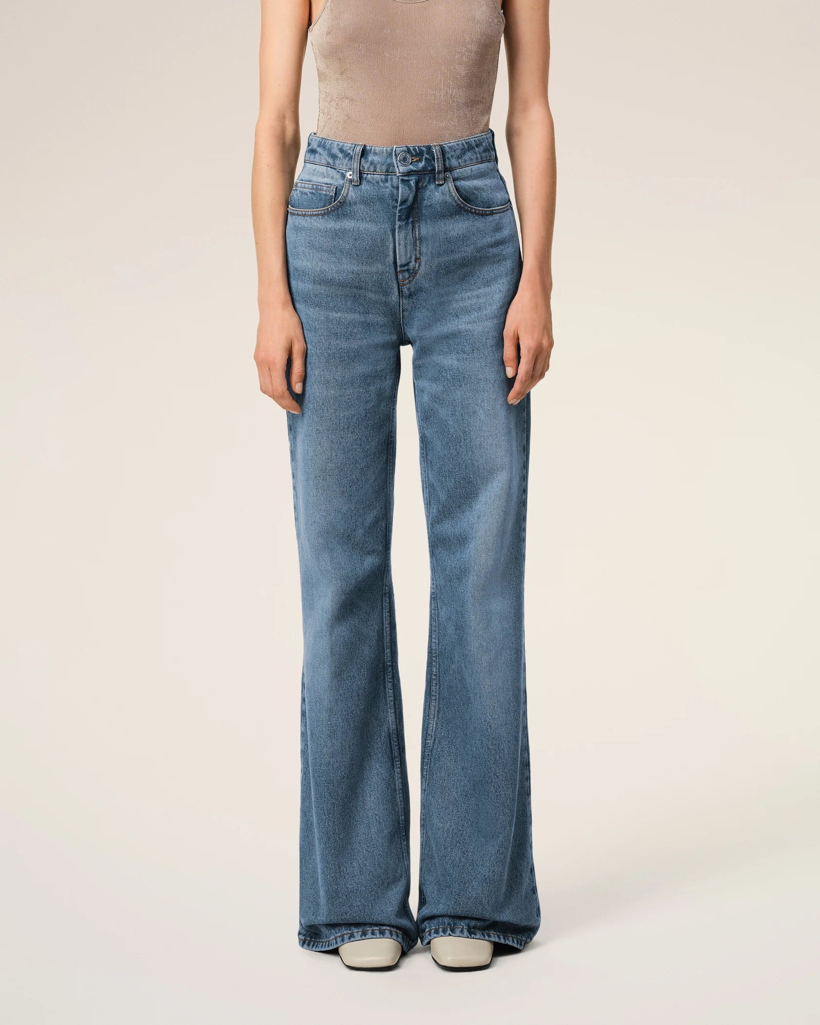 Cotton Flare Fit Jeans