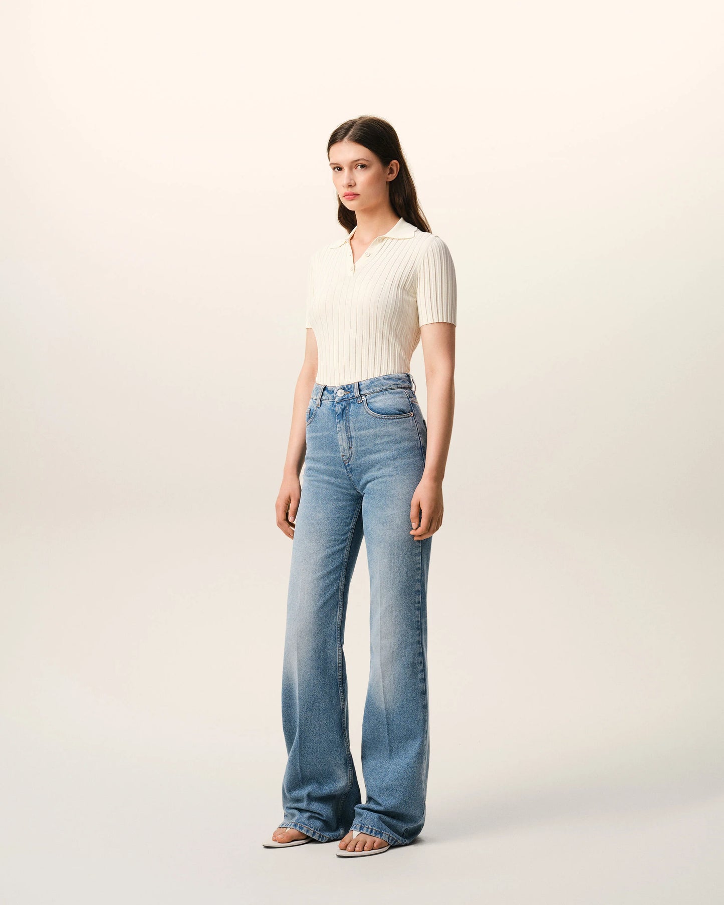 Cotton Flare Fit Jeans