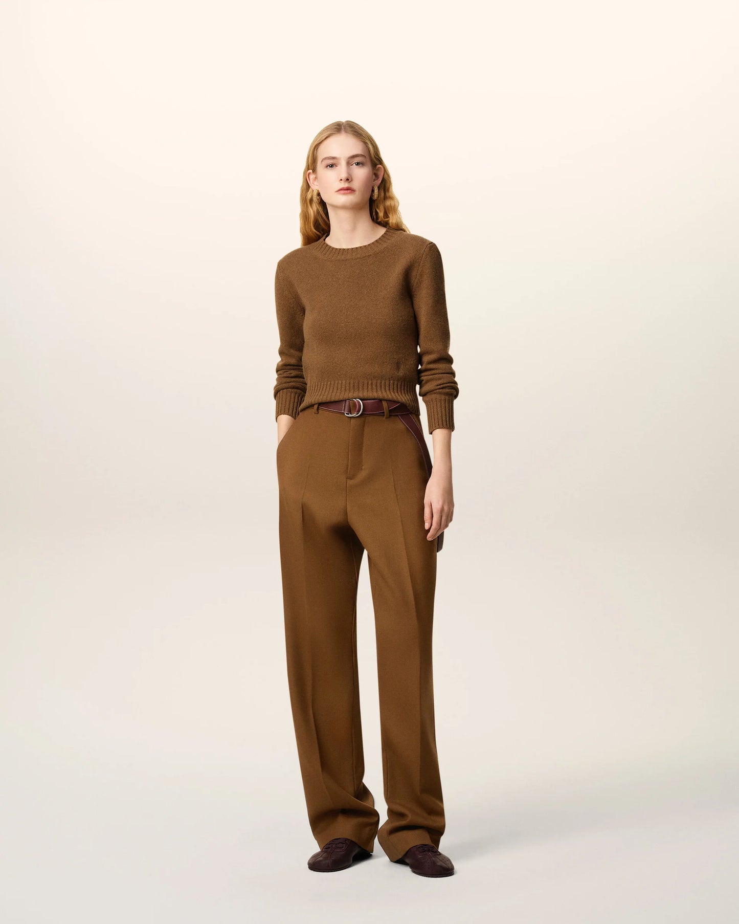 Wool Large Fit Trousers