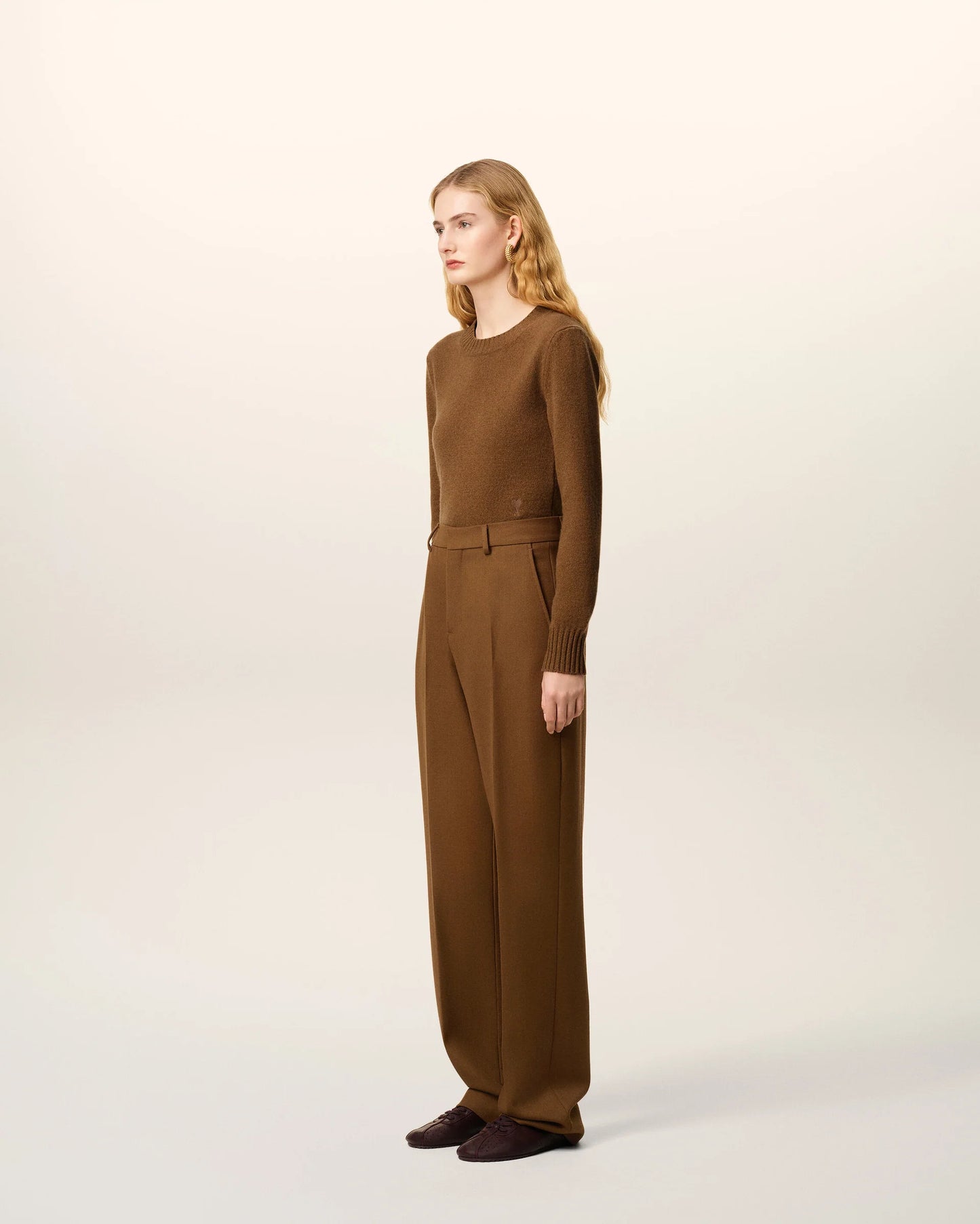 Wool Large Fit Trousers