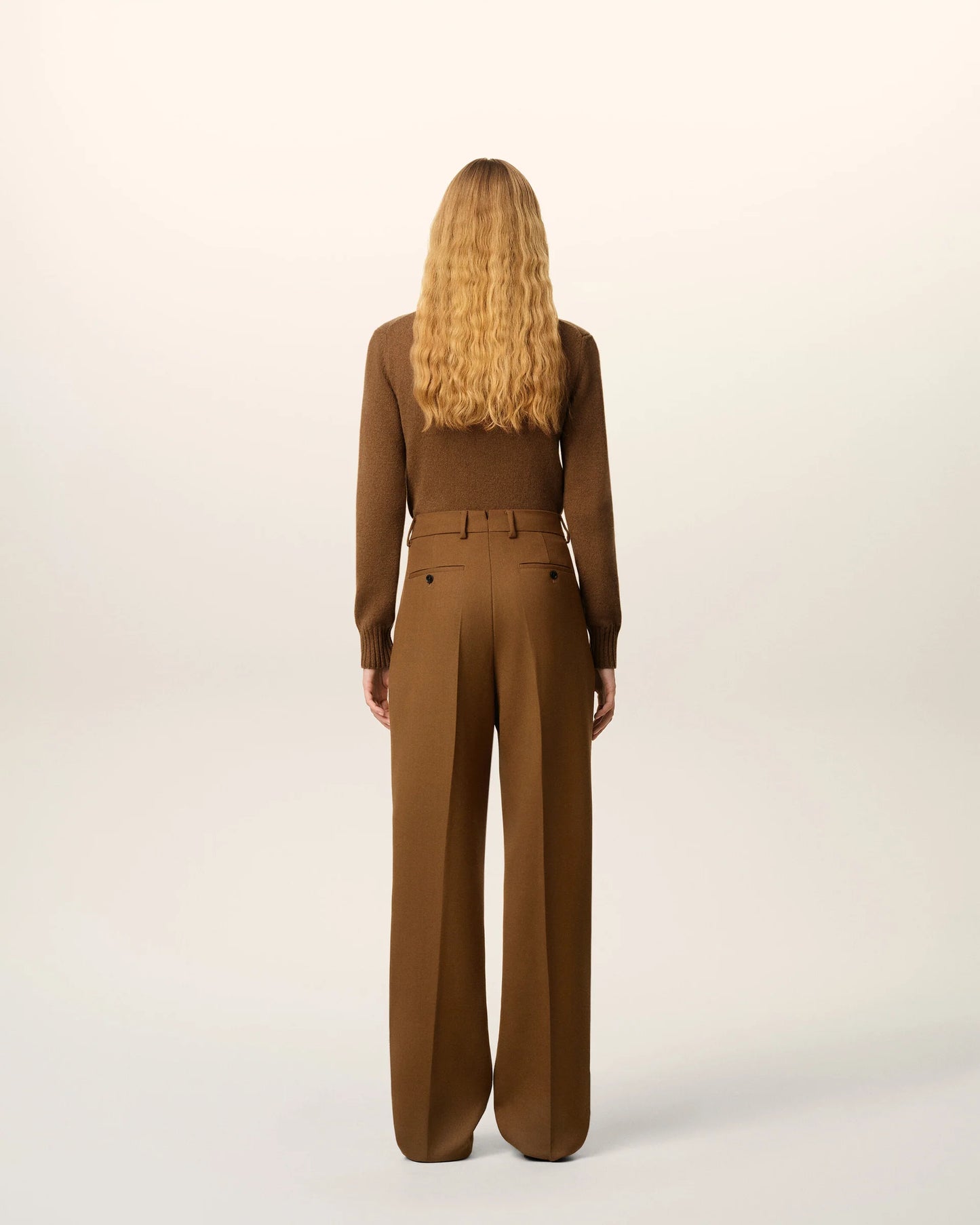 Wool Large Fit Trousers