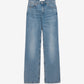 Large fit jeans in used indigo denim