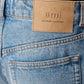 Large fit jeans in used indigo denim