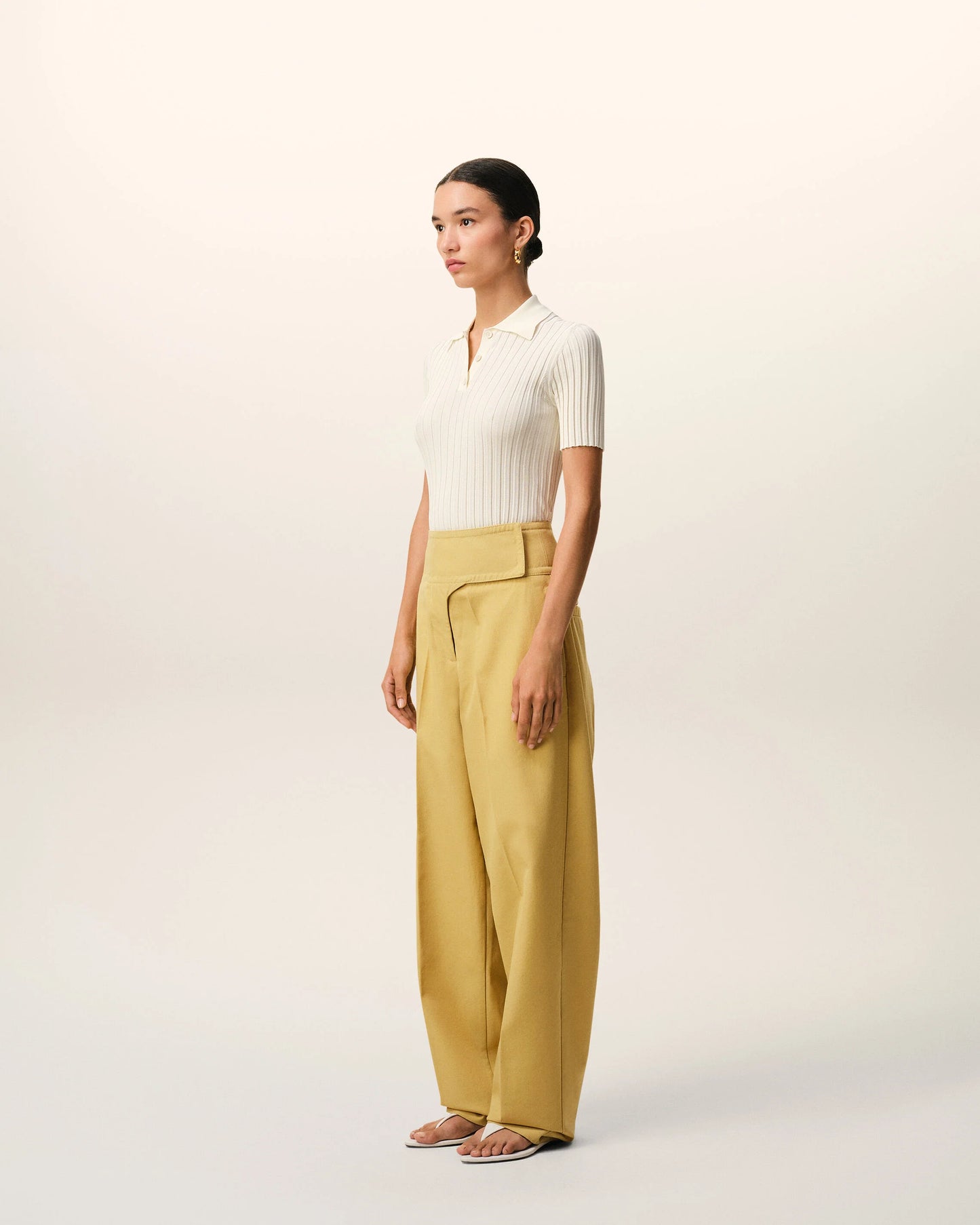 Wrapped Belted Ballon Fit Trousers