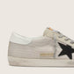 Women's Super-Star in leather with black star