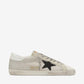 Women's Super-Star in leather with black star