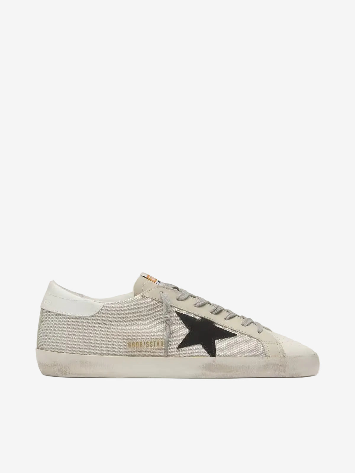 Women's Super-Star in leather with black star