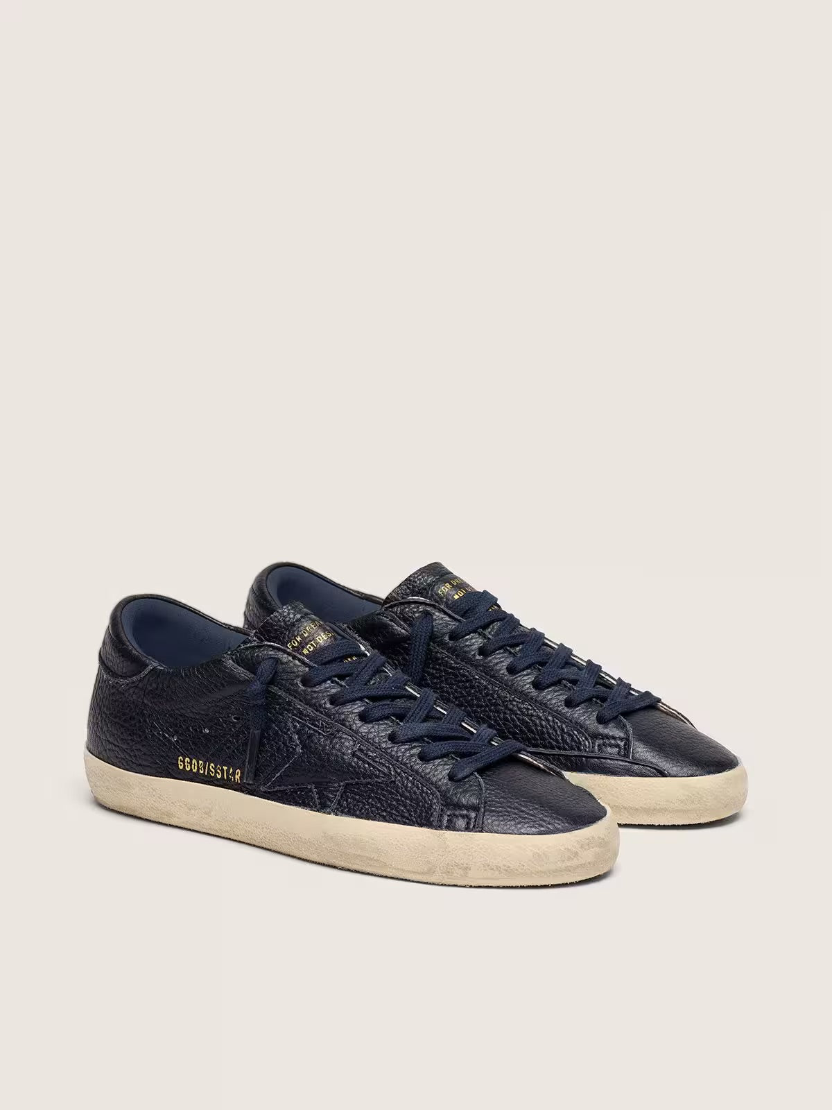SUPER STAR LEATHER UPPER STAR AND HEELLEATHER UPPER STAR AND HEEL
