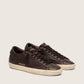 Men's Super-Star in dark brown leather with tone-on-tone leather star