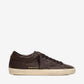Men's Super-Star in dark brown leather with tone-on-tone leather star