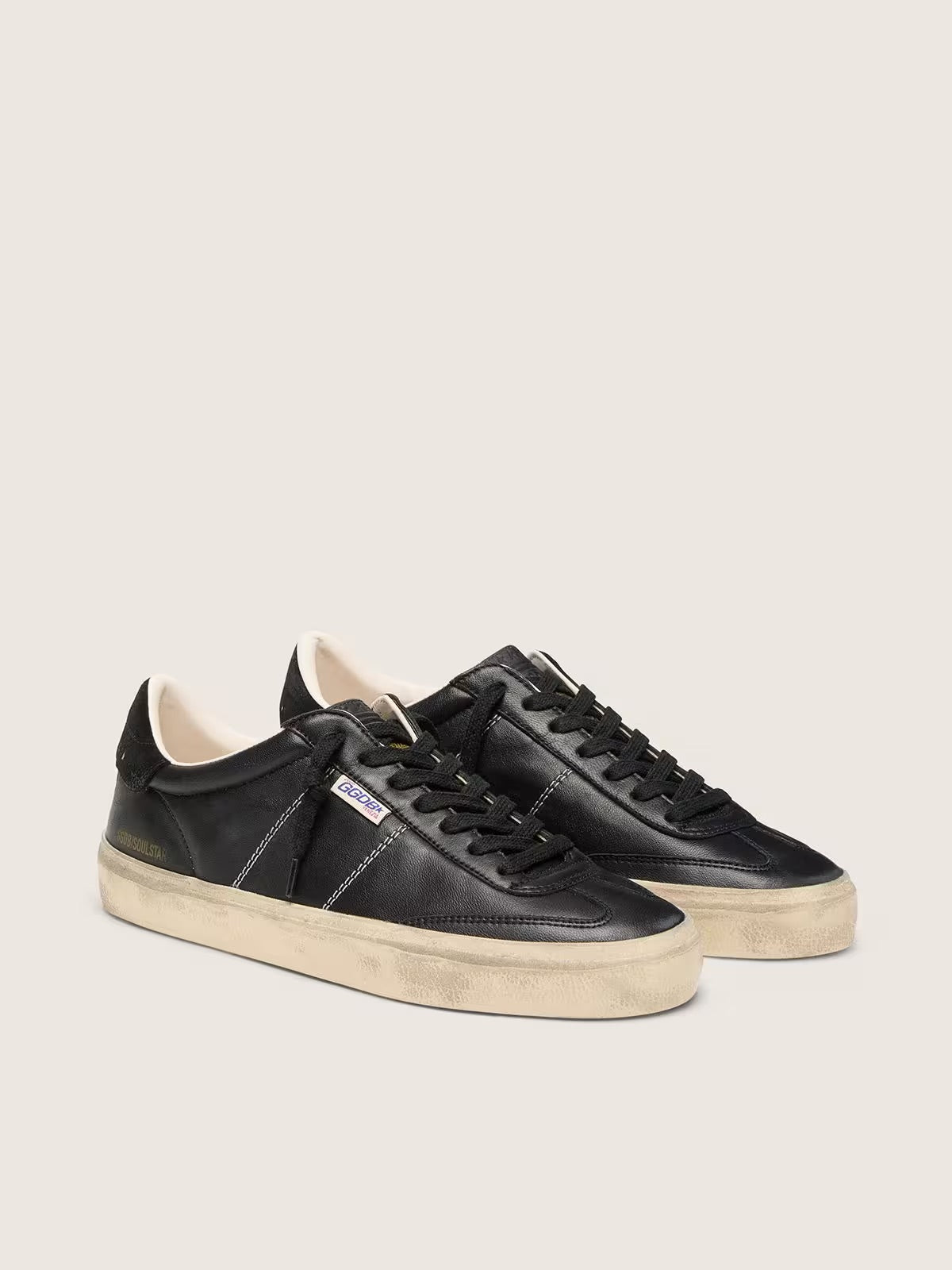Men’s Soul Star in black bio-based nappa