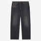 Men’s stonewashed-effect black jeans