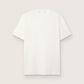 Men's white T-shirt with distressed treatment