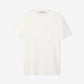 Men's white T-shirt with distressed treatment