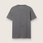 Men's anthracite gray T-shirt with distressed treatment