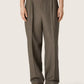 Isiah grey virgin wool flannel jogger trousers