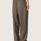 Isiah grey virgin wool flannel jogger trousers